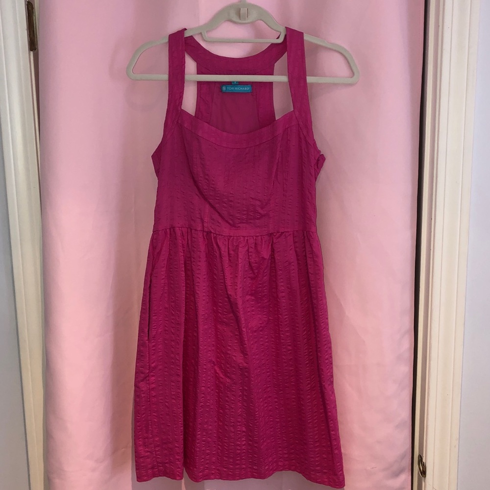 Tori Richard dress size 2 bright pink